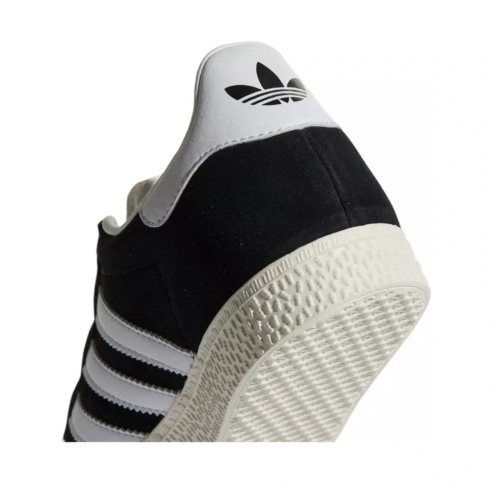 Kid’s Adidas OG Gazelle Grade School Sneaker Size 1 in Black and White